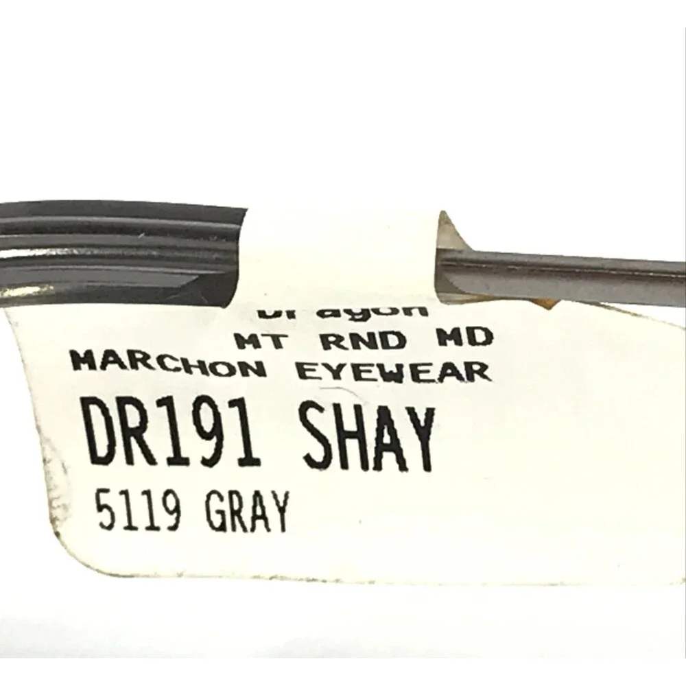 Dragon Eyeglasses Frames SHAY DR191 070 Gunmetal Gray Shiny Round 51-19-140